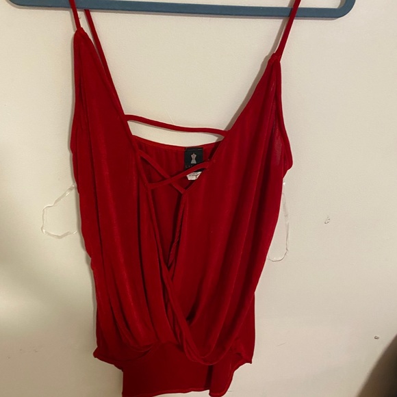 F21 STRAPPY RED TANK - Picture 2 of 2